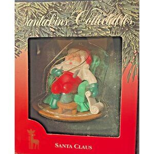 Ornament Vintage Santakins Collectable A Santas Best Santa Claus 1st Edition New